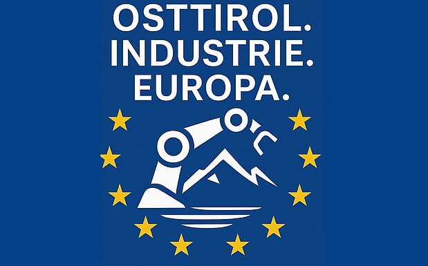 Das Logo der Radioreihe Osttirol – Industrie – Europa