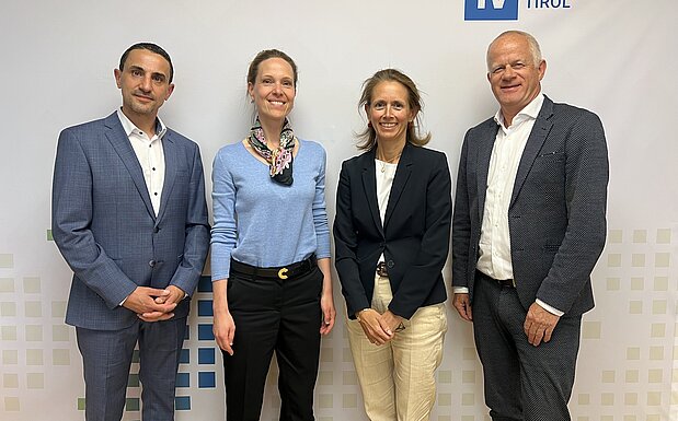 v. l. Omar Hajawi-Pirchner, Verena Aichholzer, Therese Niss und Max Kloger 