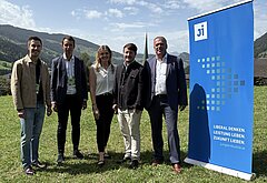 v.l.nr.: Kilian Dorner, Lukas Silbernagl, Daniela Gruber, Eduard Fröschl, Alois Vahrner