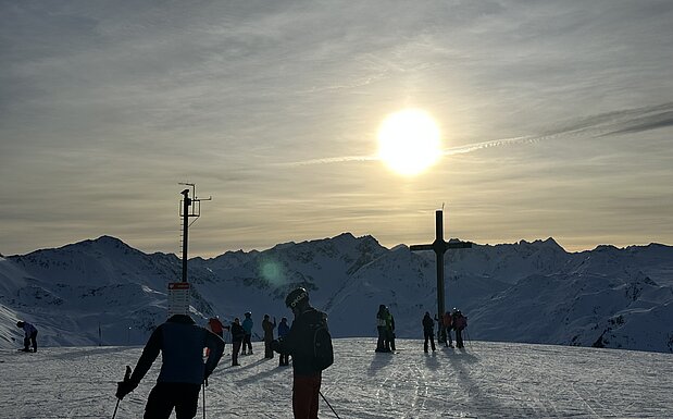Der Blick vom Hoadl Haus in der Axamer Lizum
