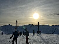 Der Blick vom Hoadl Haus in der Axamer Lizum
