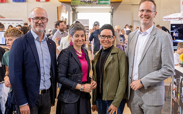 v. l. Wilfried Kollreider, Michaela Hysek-Unterweger, Barbara Grain und Michael Mairhofer