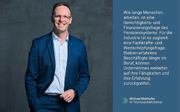 Foto-Zitat-Kachel von Michael Mairhofer zum aktuellen Kommentar