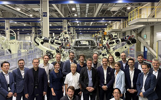 Die Delegation der IV Tirol bei einem Unternehmensbesuch in Japan